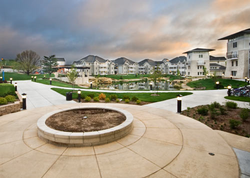 2007 - 82,000 sq. ft. Grey and Colored Concrete in Manhattan, Kan.