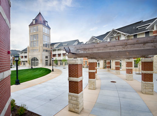 2007 - 82,000 sq. ft. Grey and Colored Concrete in Manhattan, Kan.