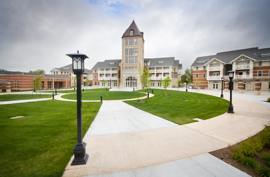 2007 - 82,000 sq. ft. Grey and Colored Concrete in Manhattan, Kan.